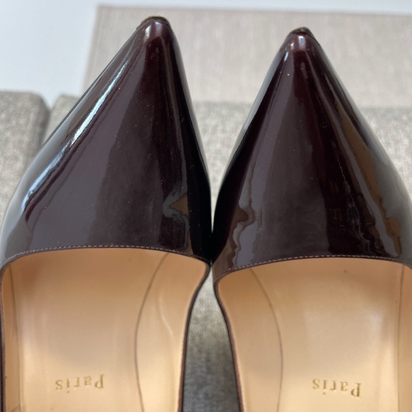 Christian Louboutin So Kate 120, Rouge Noir Patent, EU38.5 (fits a US7.5 or US8) - Picture 6 of 6